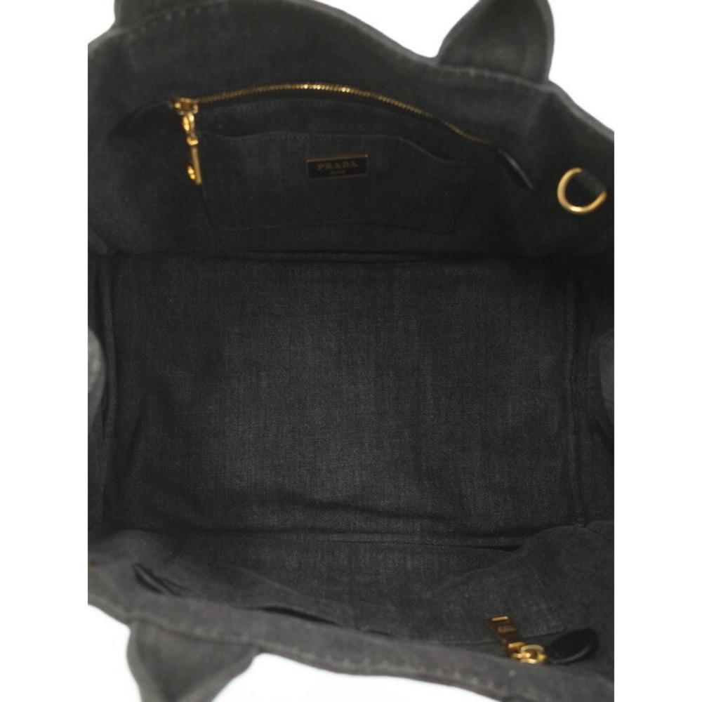 PRADA Canapa 2way Top Handle Crossbody Tote Convertible Tote Bag - Picture 3 of 9
